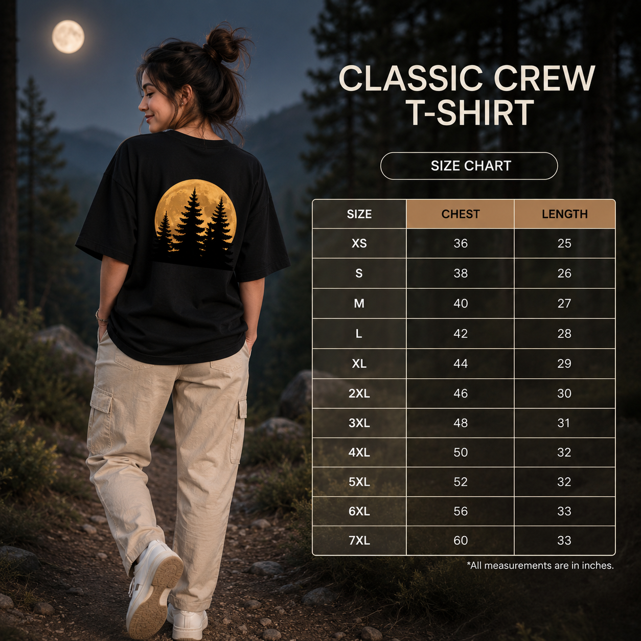 Unisex Moonlight Classic Crew T-Shirt
