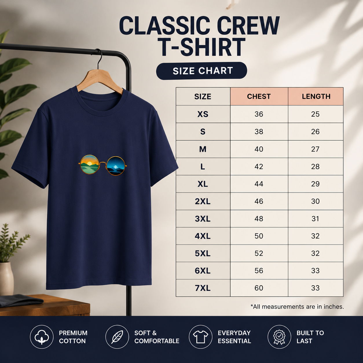 Unisex Classic Crew T-Shirt