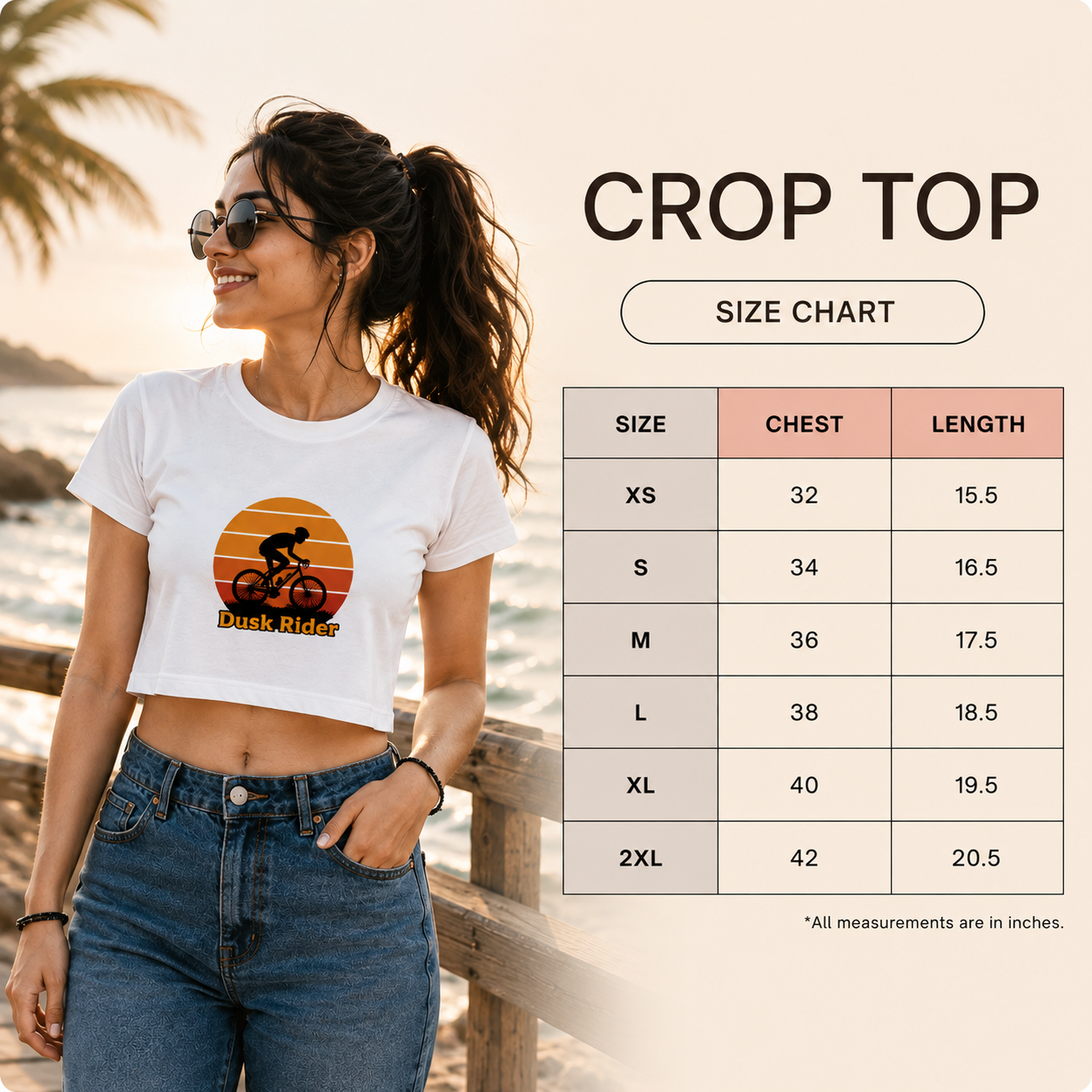 Dusk Rider Women's Crop Top
