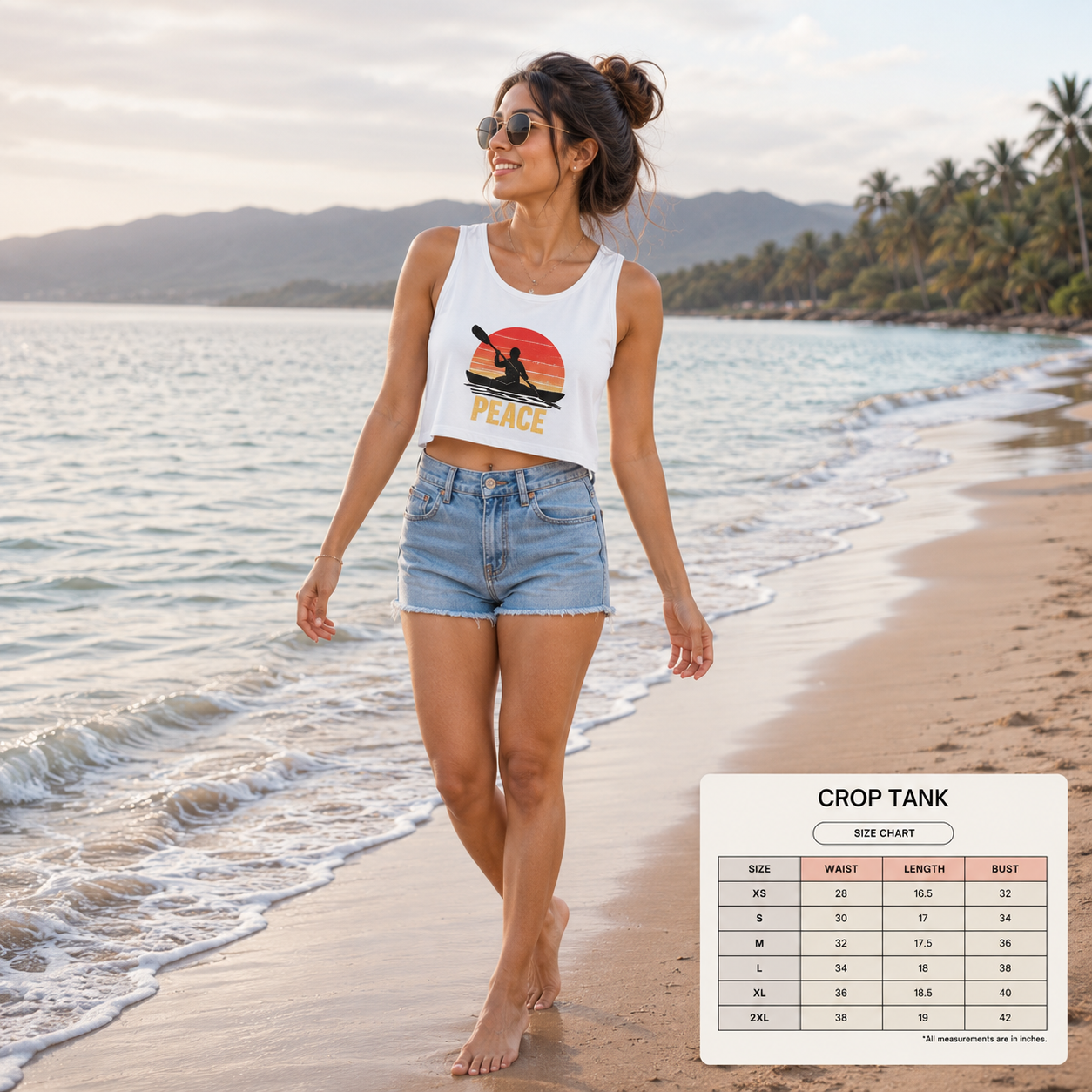 Peace Crop Tank