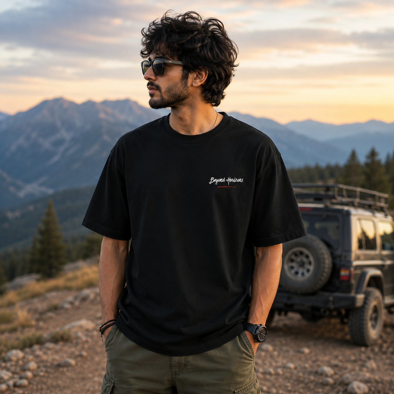 Aakaar Adventure Awaits Unisex Classic Crew T-Shirt