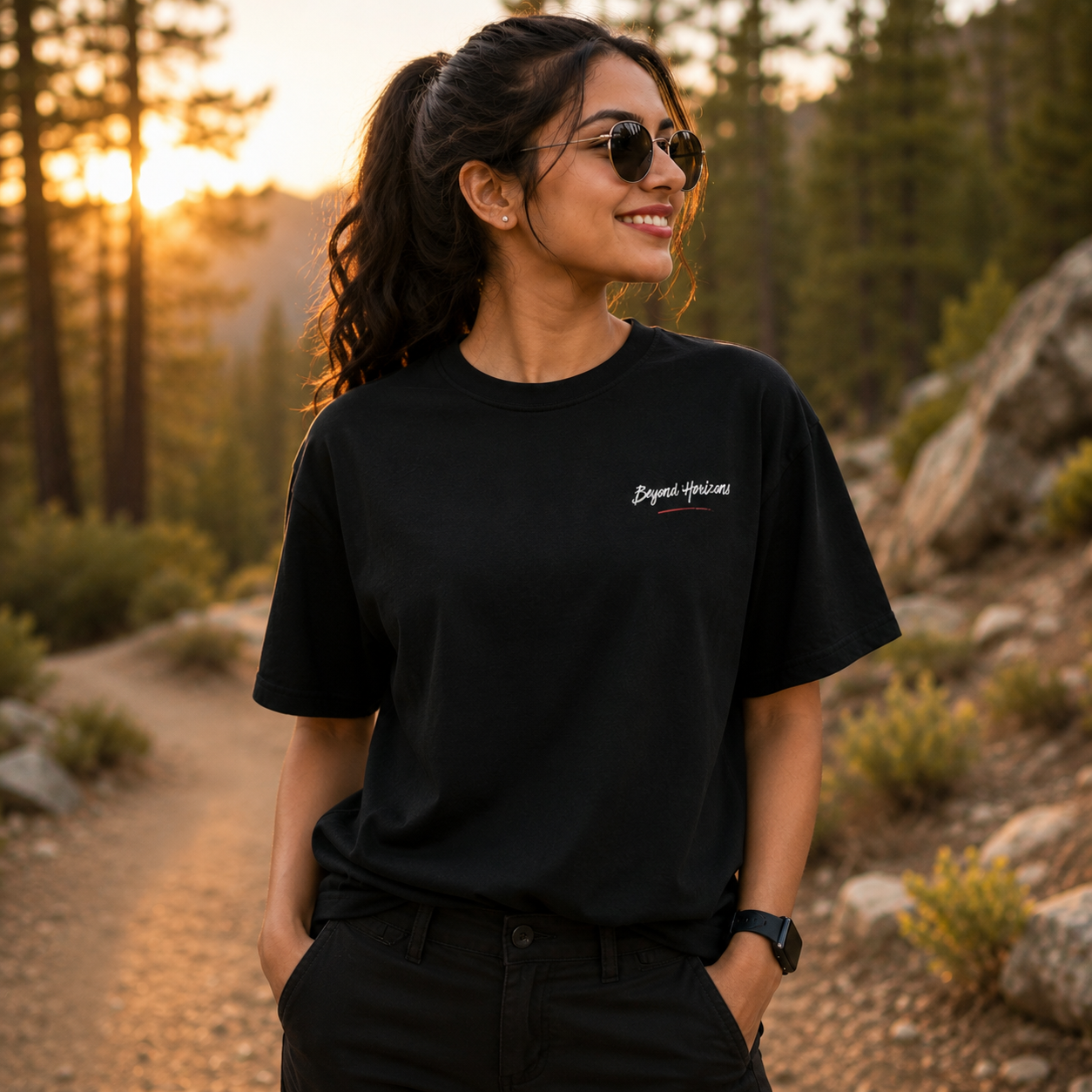 Aakaar Adventure Awaits Unisex Classic Crew T-Shirt
