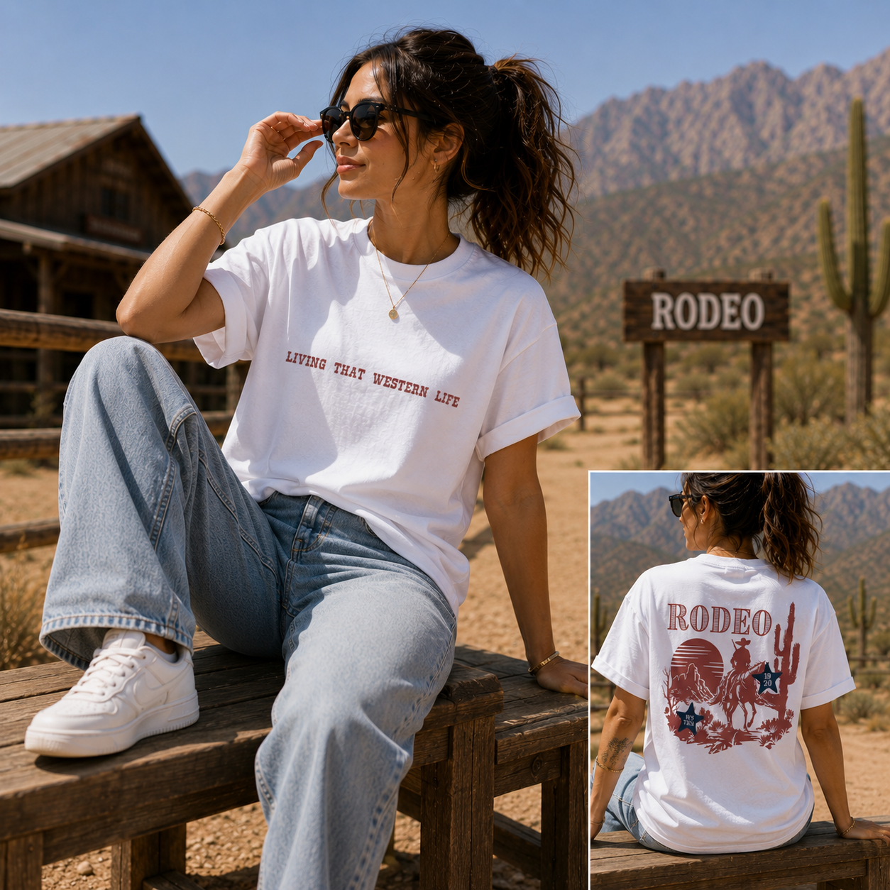 Living That Western Life Unisex Classic Crew T-Shirt