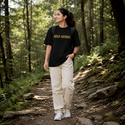 Unisex Build Natural Classic Crew T-Shirt