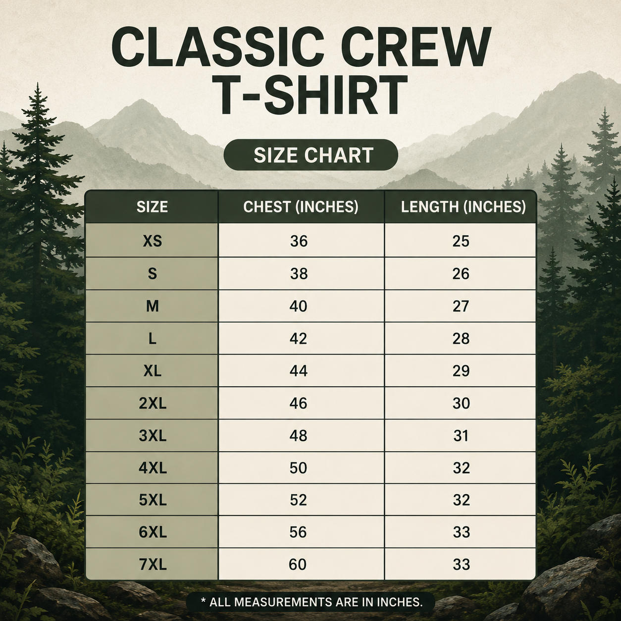 Unisex Build Natural Classic Crew T-Shirt
