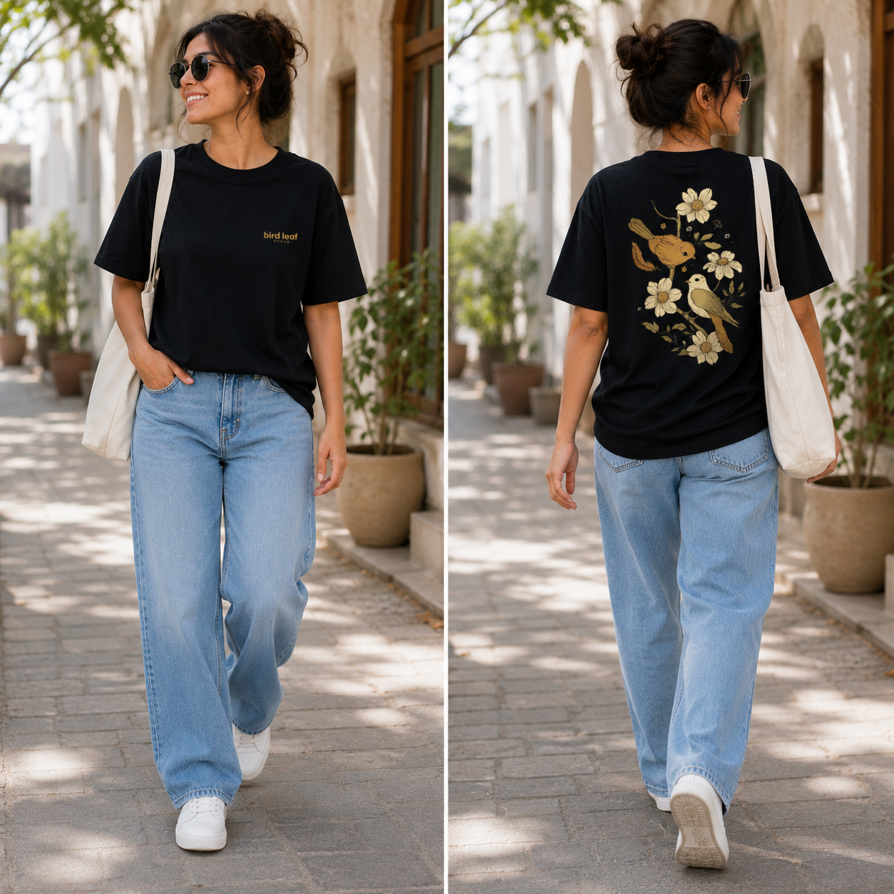 Unisex Bird Leaf Nature Classic T-Shirt