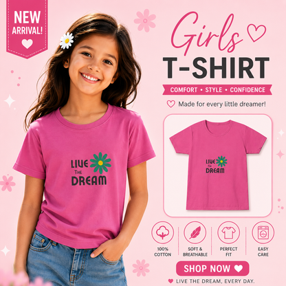 Girl's Crew Neck T-Shirt