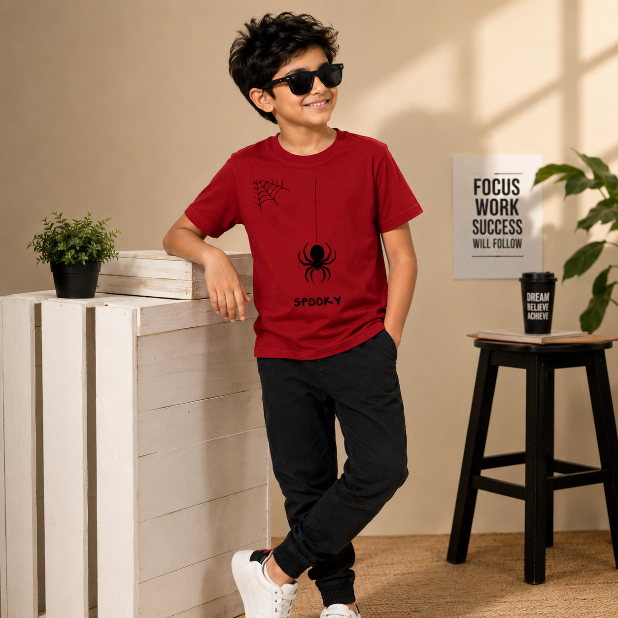 Boy's Crew Neck T-Shirt