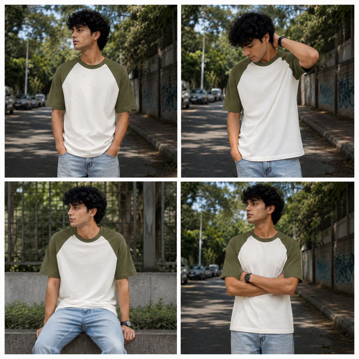 Unisex Oversized Raglan