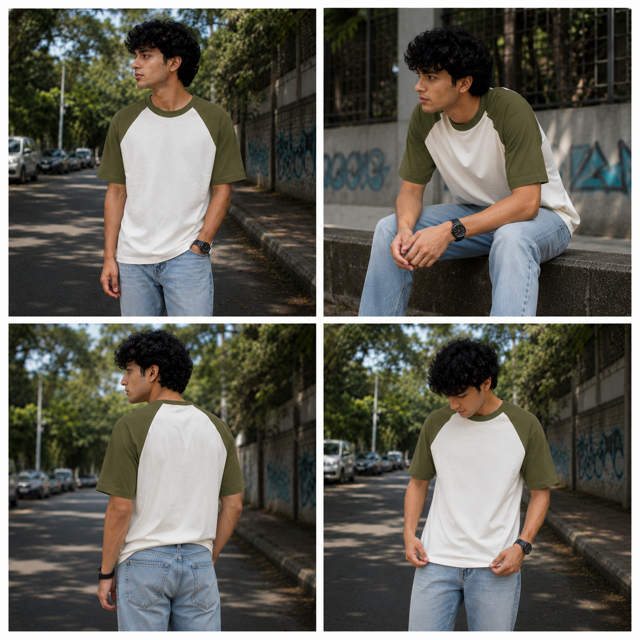 Unisex Oversized Raglan