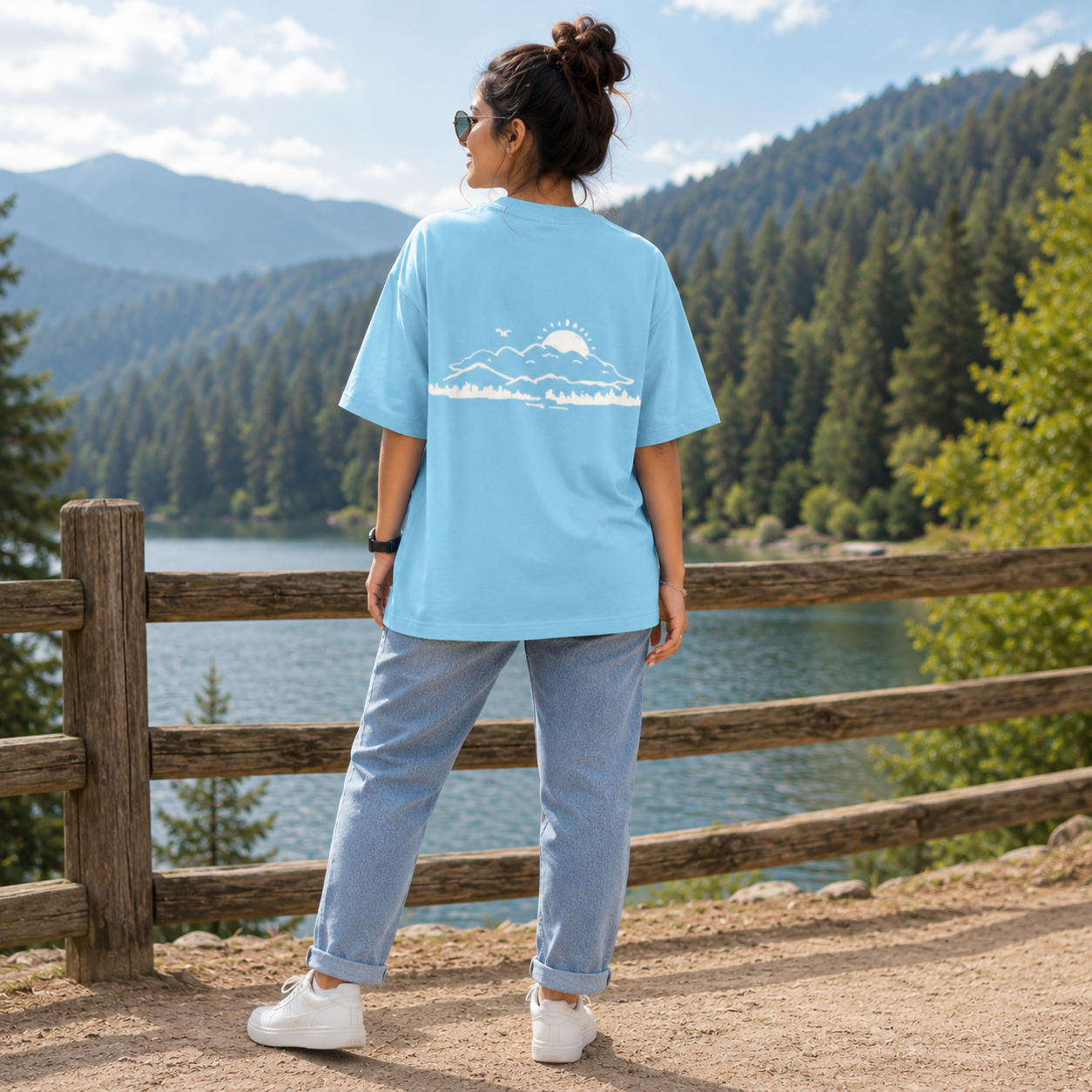 Unisex Beyond Horizons Oversized Classic  T-Shirt