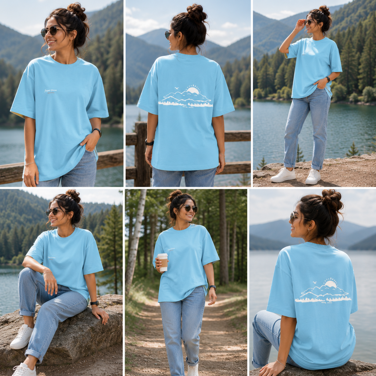 Unisex Beyond Horizons Oversized Classic  T-Shirt