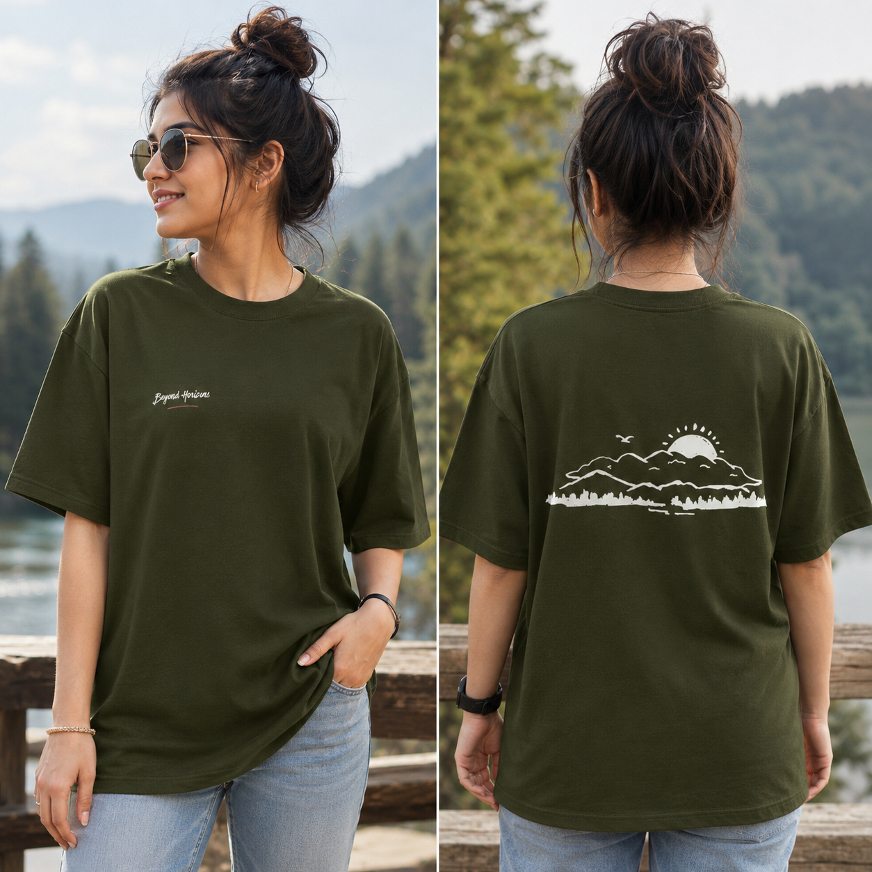 Unisex Beyond Horizons Oversized Classic  T-Shirt