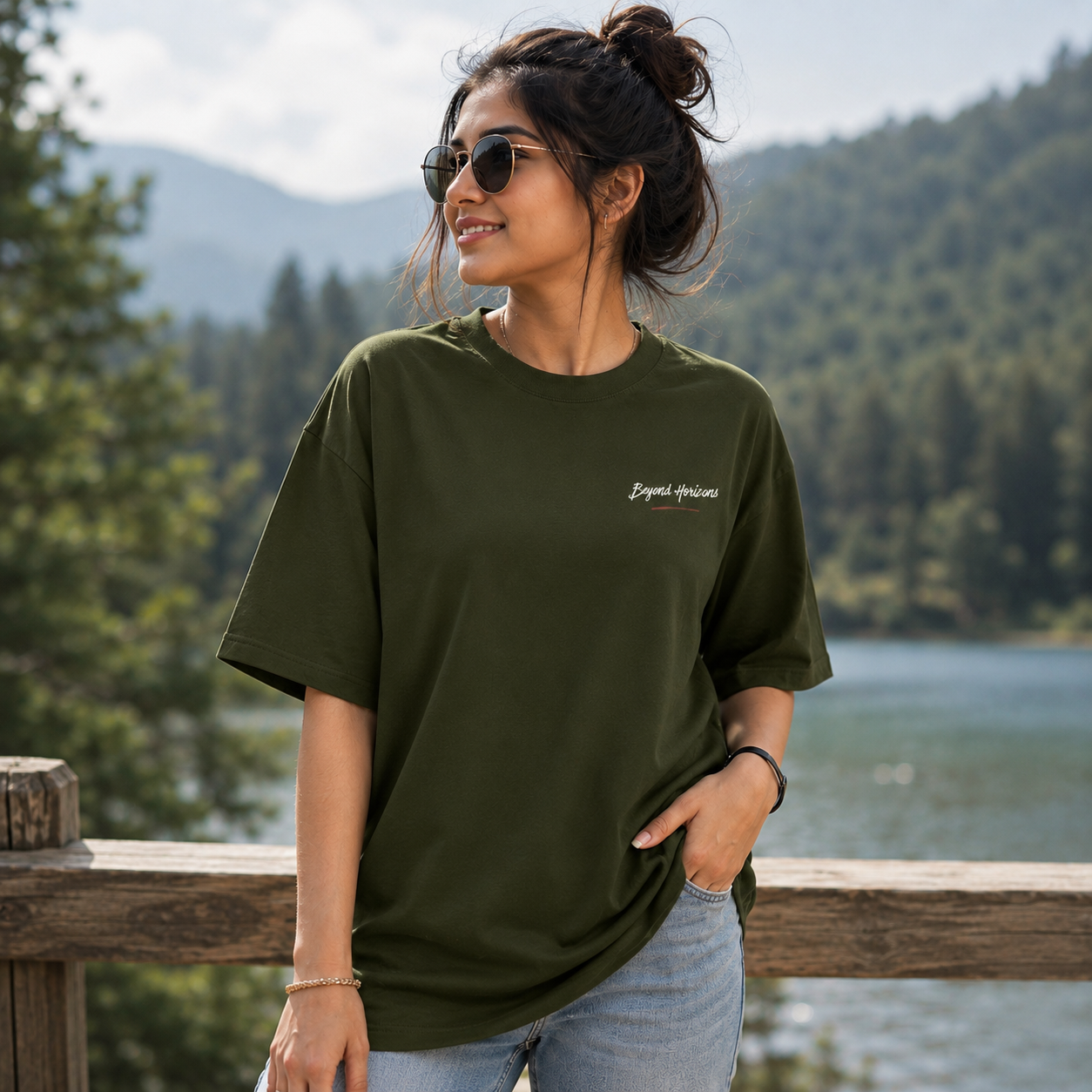 Unisex Beyond Horizons Oversized Classic  T-Shirt