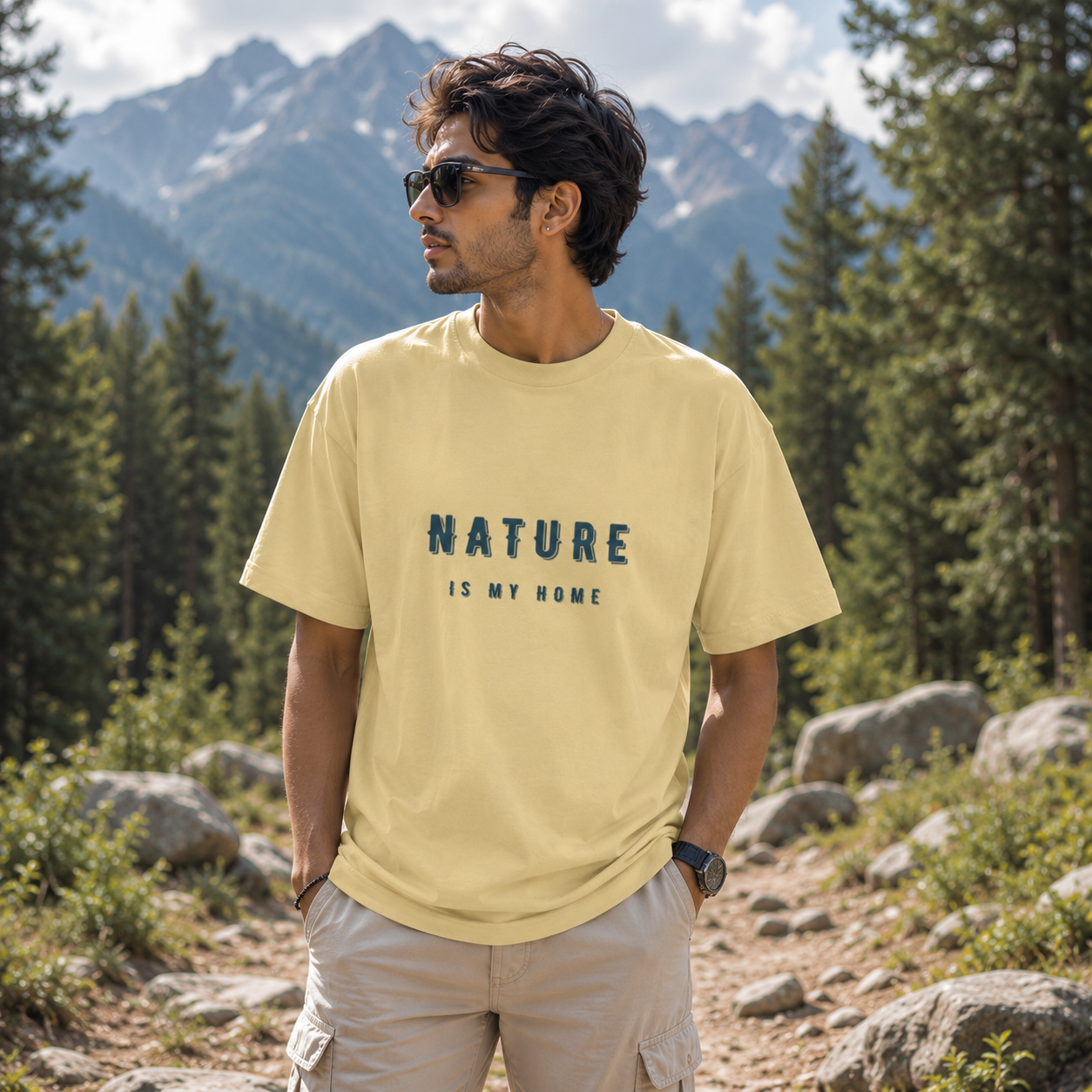 Nature Is My Home – Oversized Standard Unisex T-Shirt