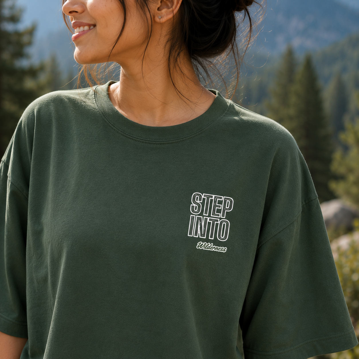 Step Into Wilderness – Unisex Oversized Classic T-Shirt