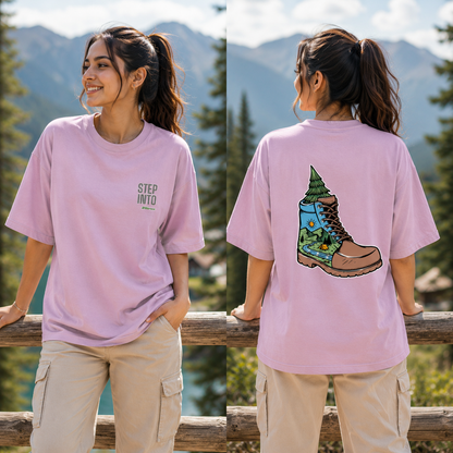 Step Into Wilderness – Unisex Oversized Classic T-Shirt
