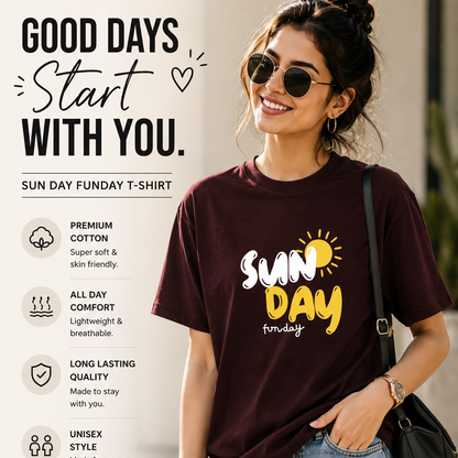 SUN DAY Funday Oversized T-Shirt