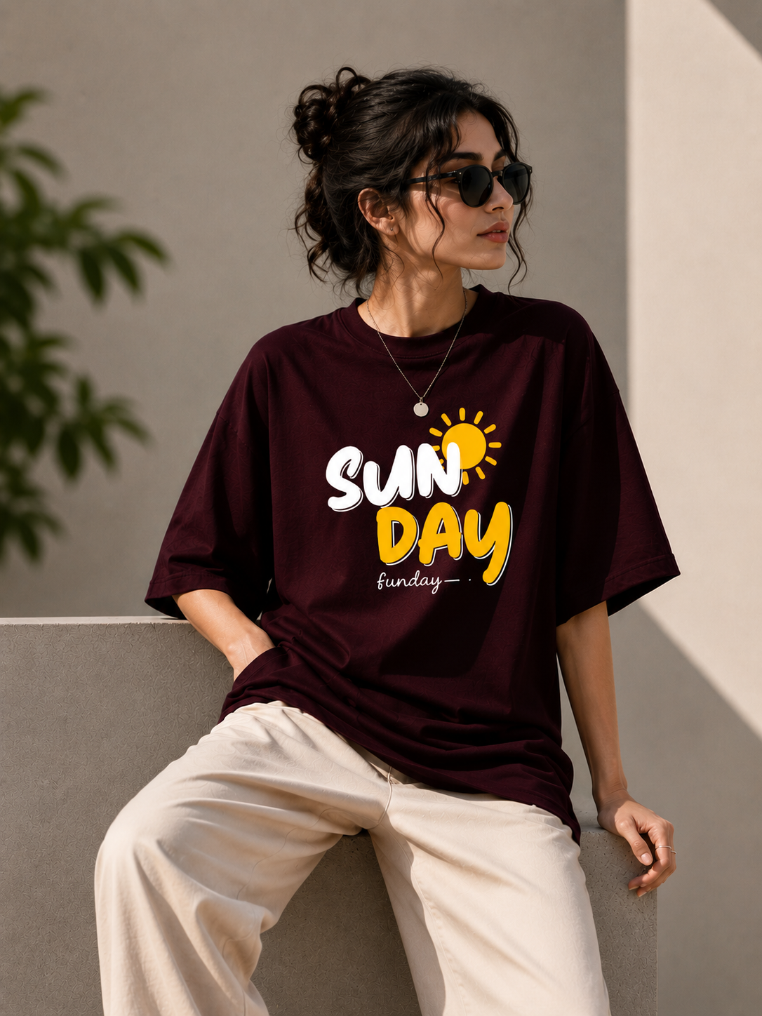 SUN DAY Funday Oversized T-Shirt