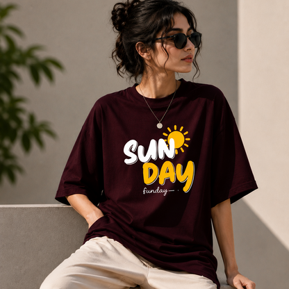 SUN DAY Funday Oversized T-Shirt