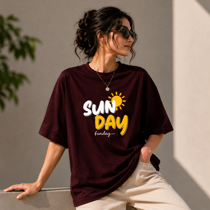 SUN DAY Funday Oversized T-Shirt