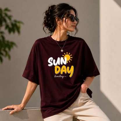 SUN DAY Funday Oversized T-Shirt