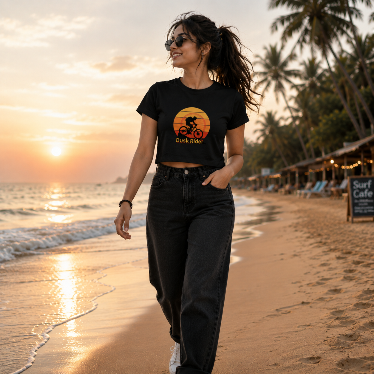 Dusk Rider Women's Crop Top