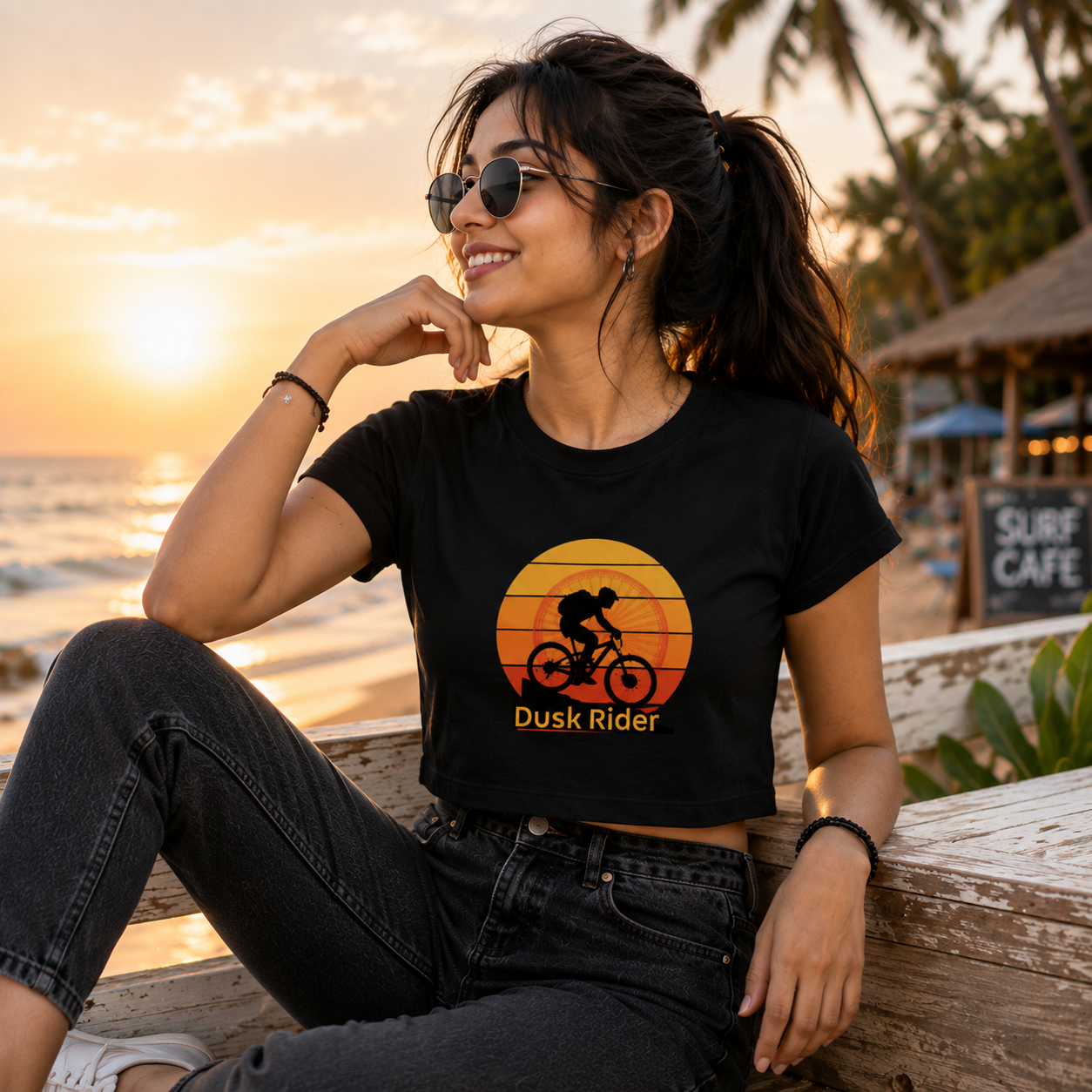 Dusk Rider Women's Crop Top