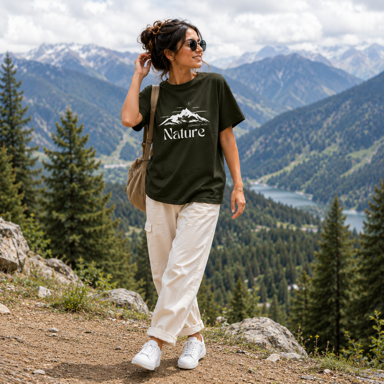 Unisex Connect With Nature Classic Crew T-Shirt
