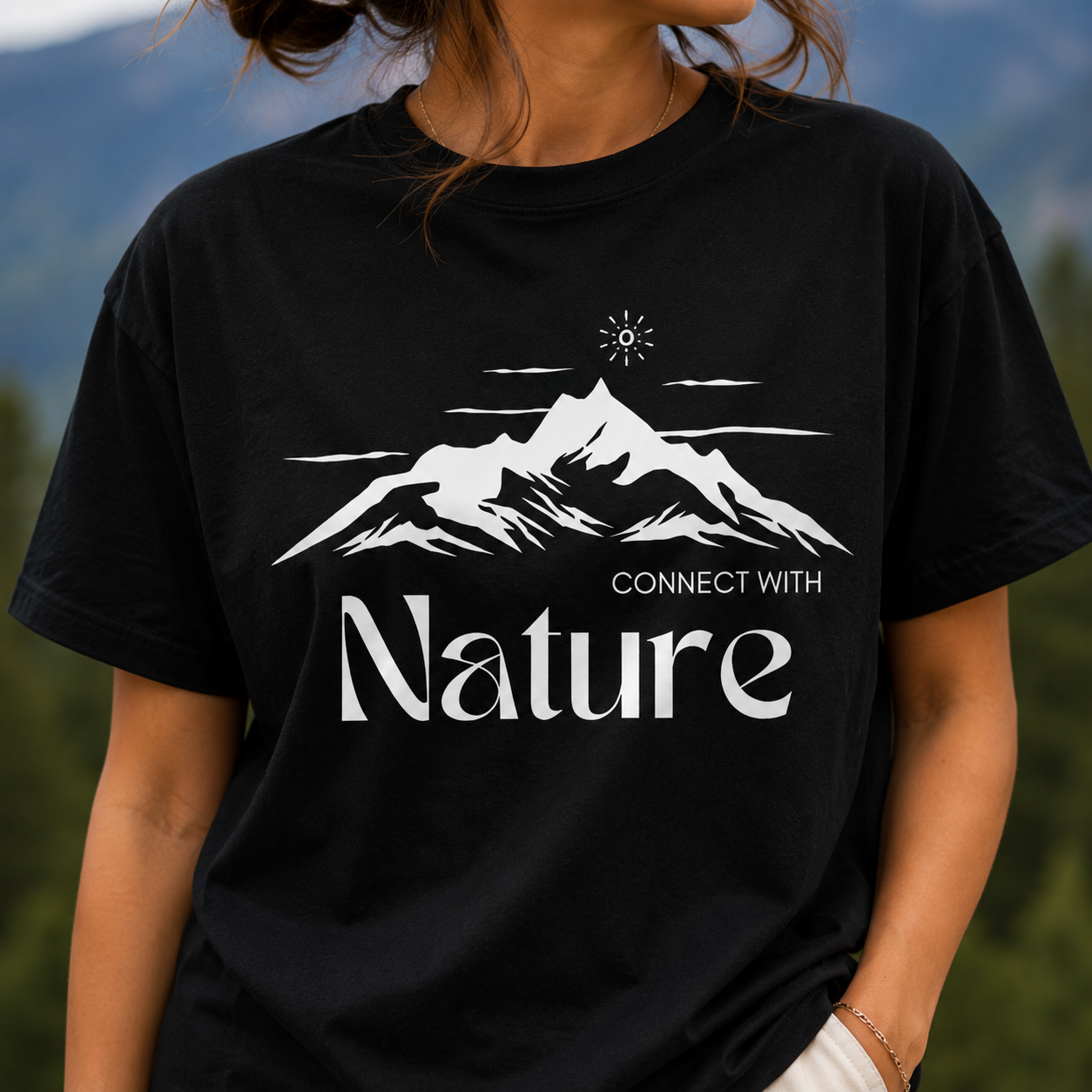 Unisex Connect With Nature Classic Crew T-Shirt