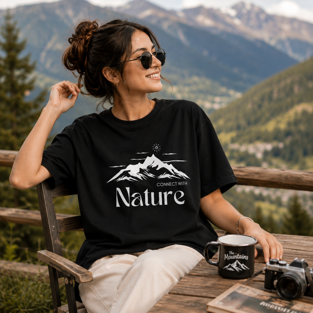 Unisex Connect With Nature Classic Crew T-Shirt