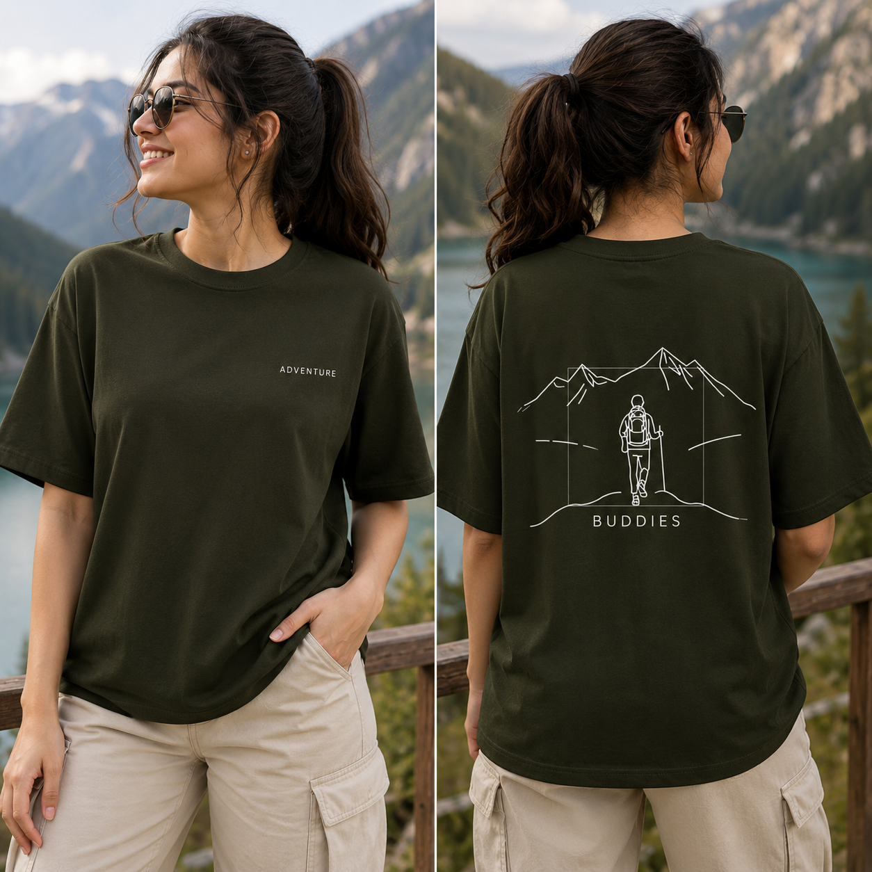 Unisex Adventure Buddies Classic Crew T-Shirt