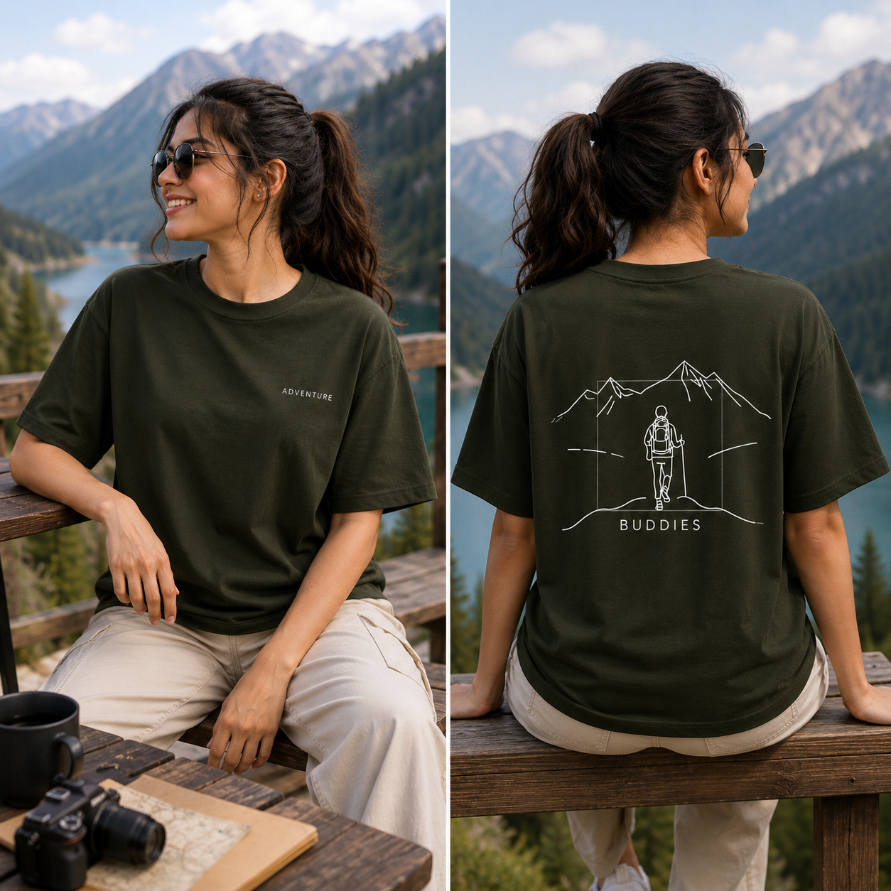 Unisex Adventure Buddies Classic Crew T-Shirt