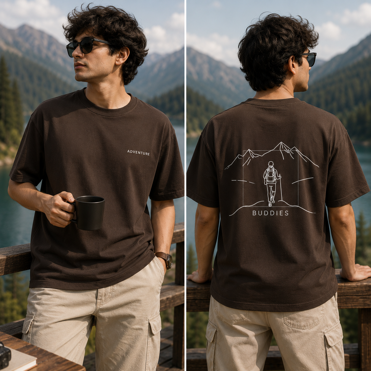 Unisex Adventure Buddies Classic Crew T-Shirt
