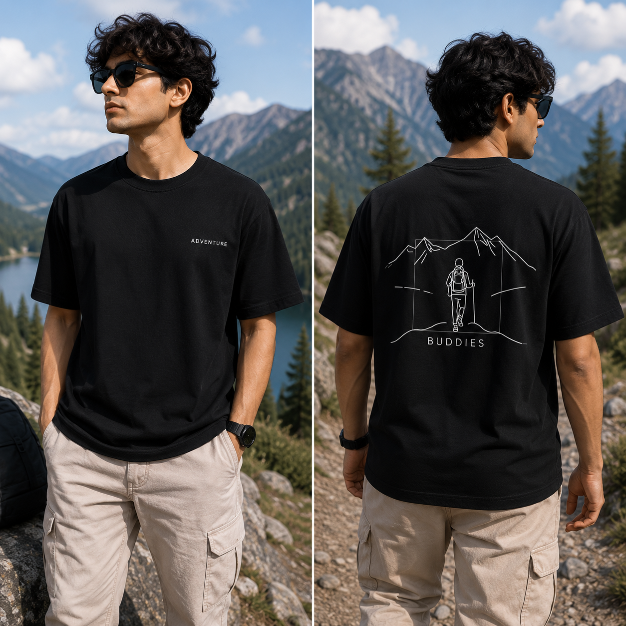 Unisex Adventure Buddies Classic Crew T-Shirt