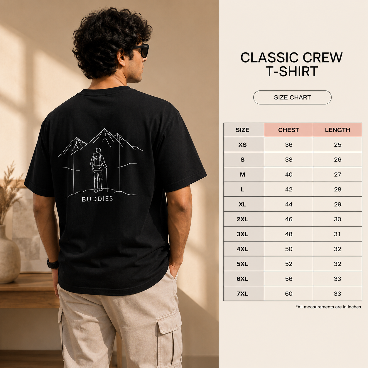 Unisex Adventure Buddies Classic Crew T-Shirt