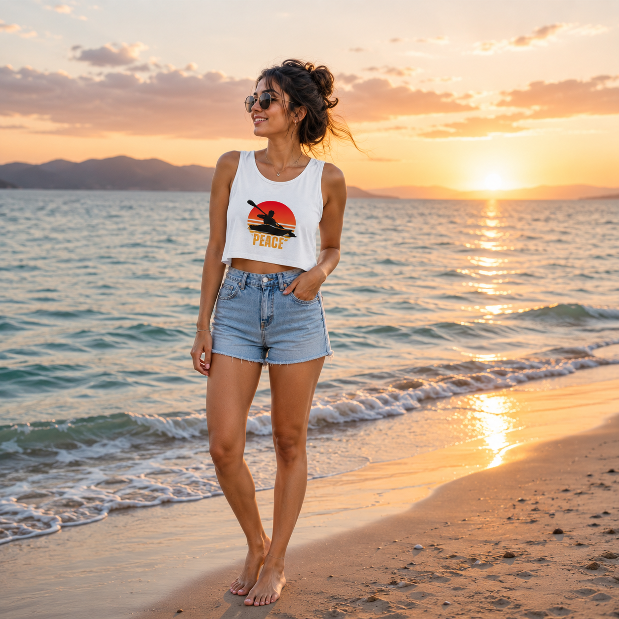 Peace Crop Tank