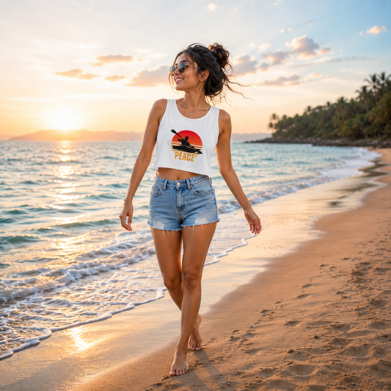 Peace Crop Tank