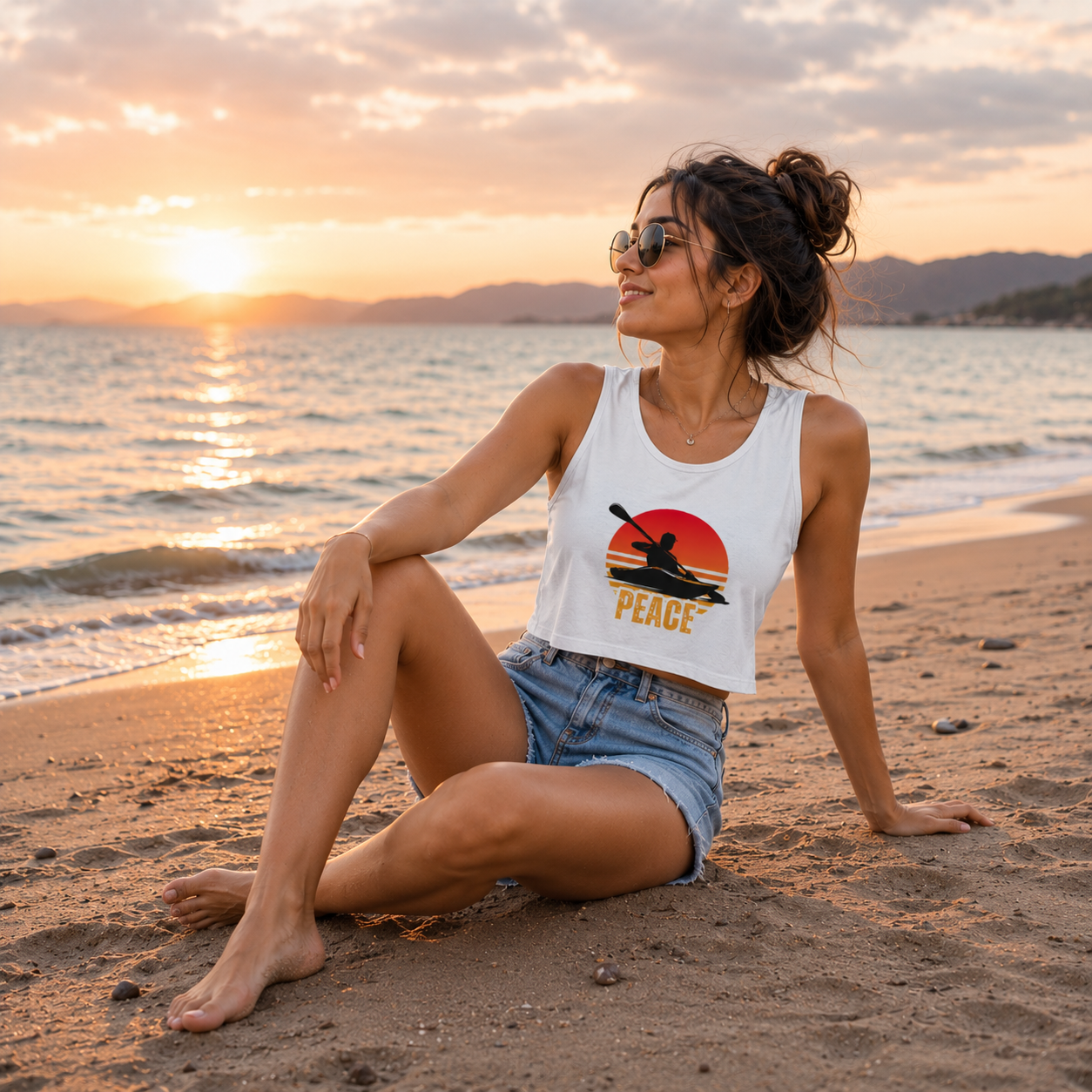 Peace Crop Tank