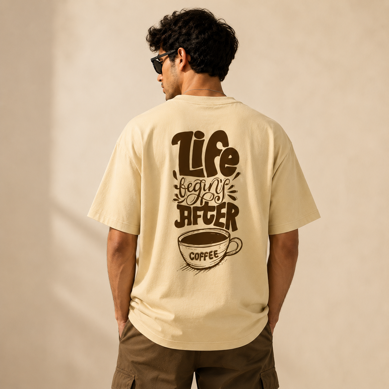 Unisex Oversized Back Print T-Shirt
