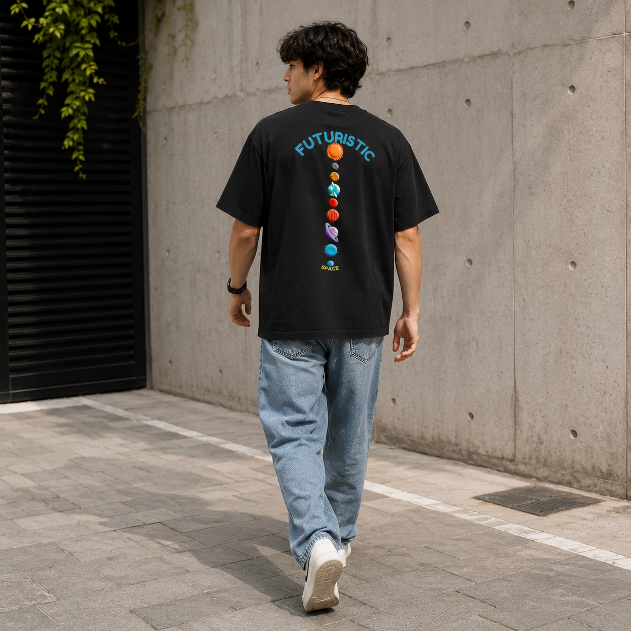 Unisex Oversized Standard Back Print T-Shirt