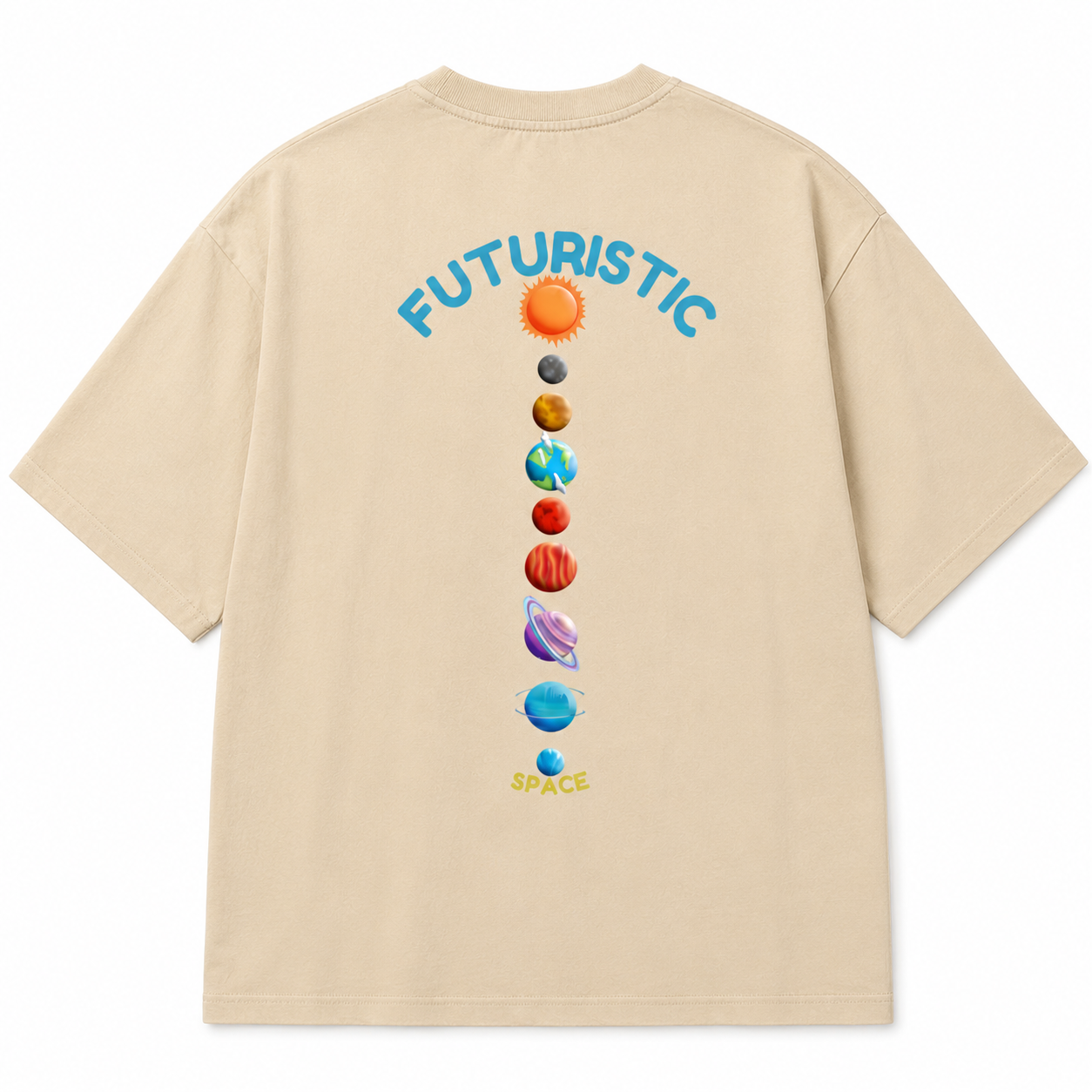 Unisex Oversized Standard Back Print T-Shirt