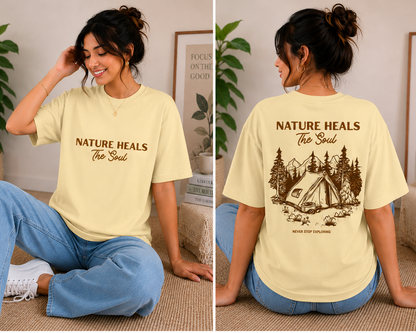 Unisex Oversized Both Side Print T-Shirt