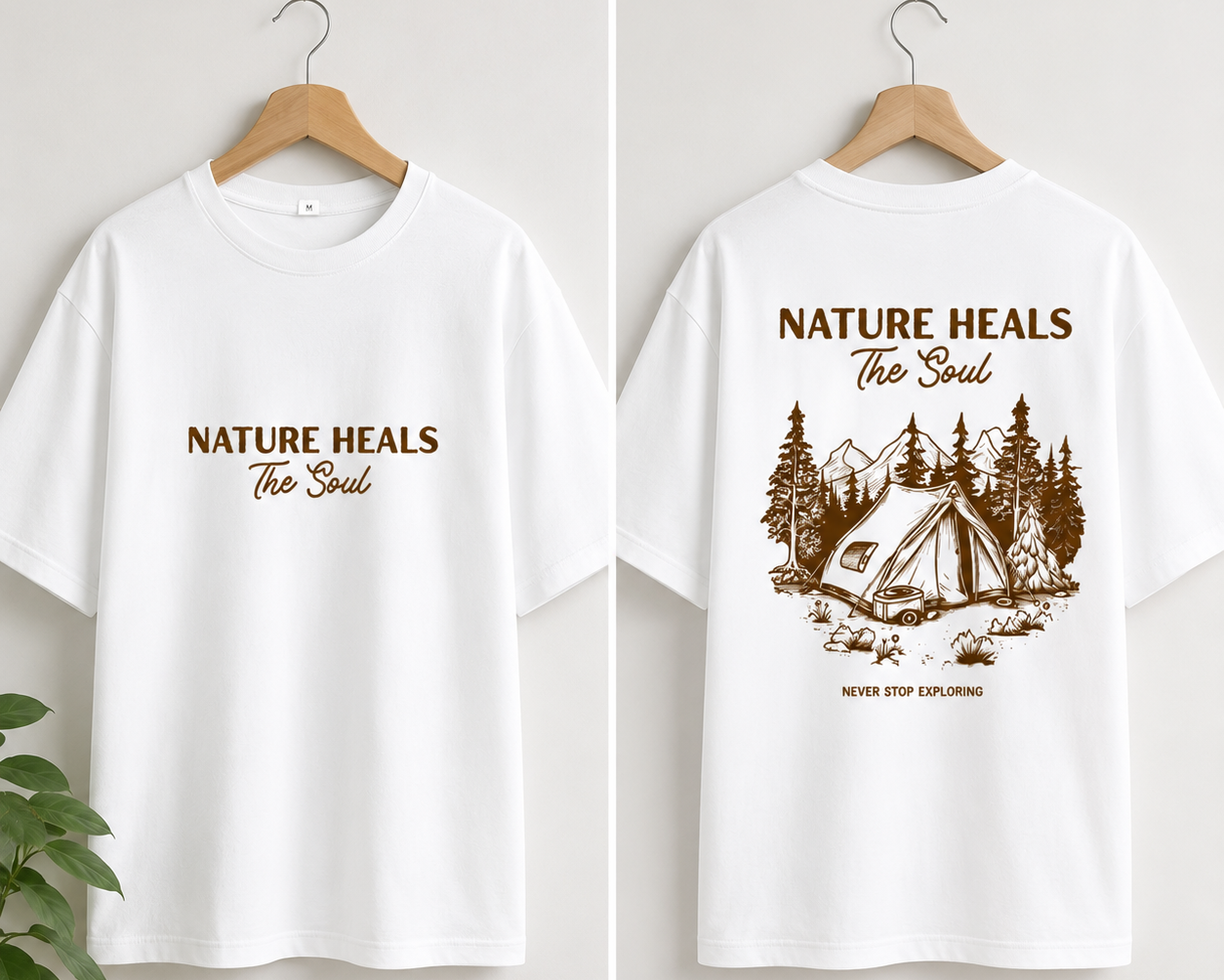 Unisex Oversized Both Side Print T-Shirt