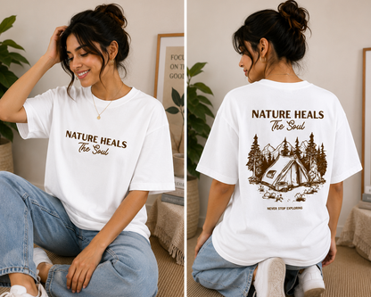 Unisex Oversized Both Side Print T-Shirt