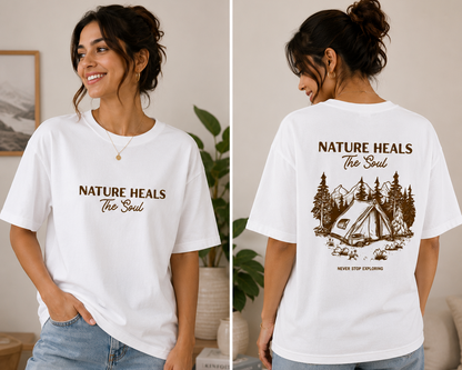 Unisex Oversized Both Side Print T-Shirt