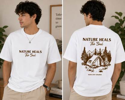 Unisex Oversized Both Side Print T-Shirt