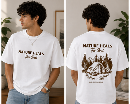 Unisex Oversized Both Side Print T-Shirt