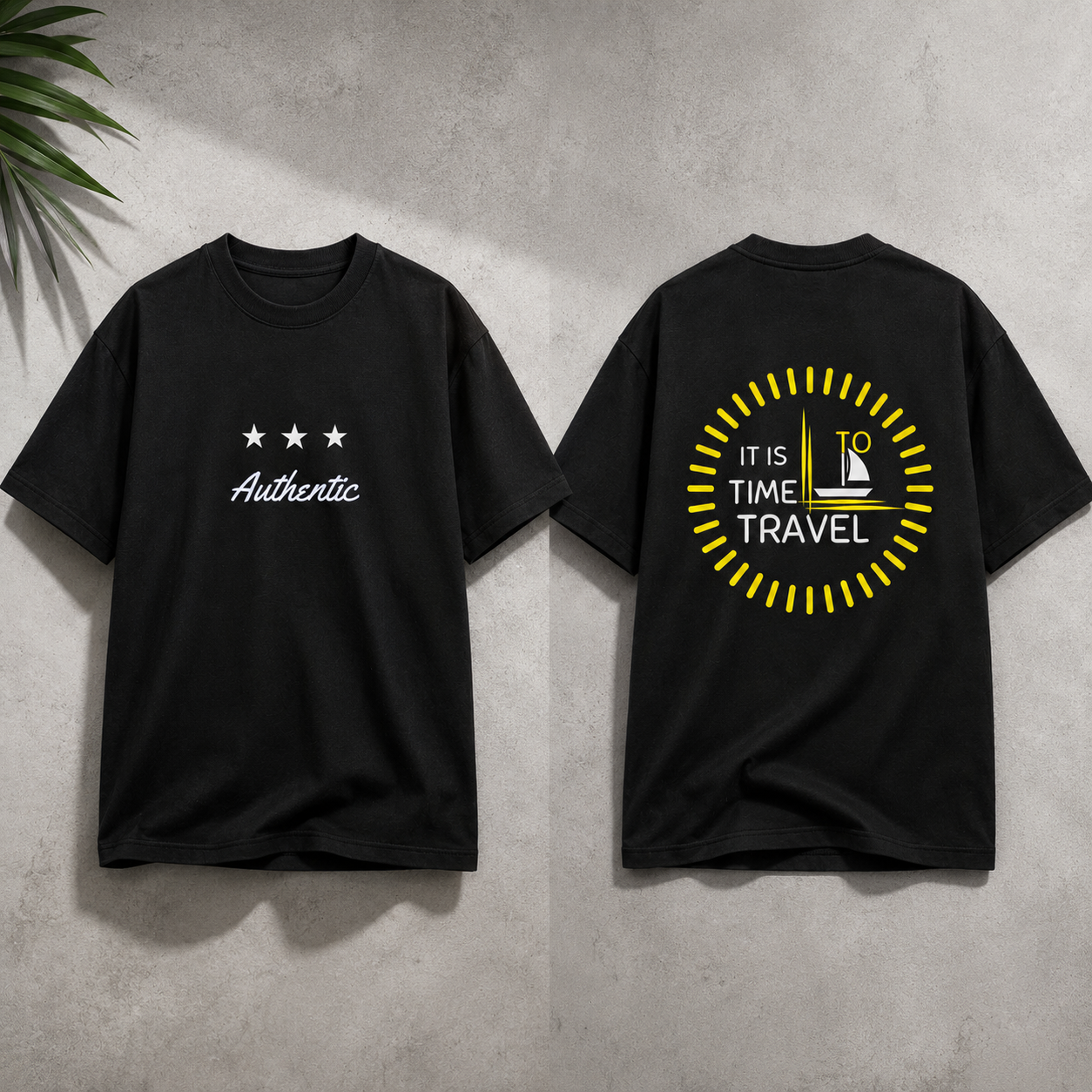 Unisex Oversized Both Side Print Standard T-Shirt