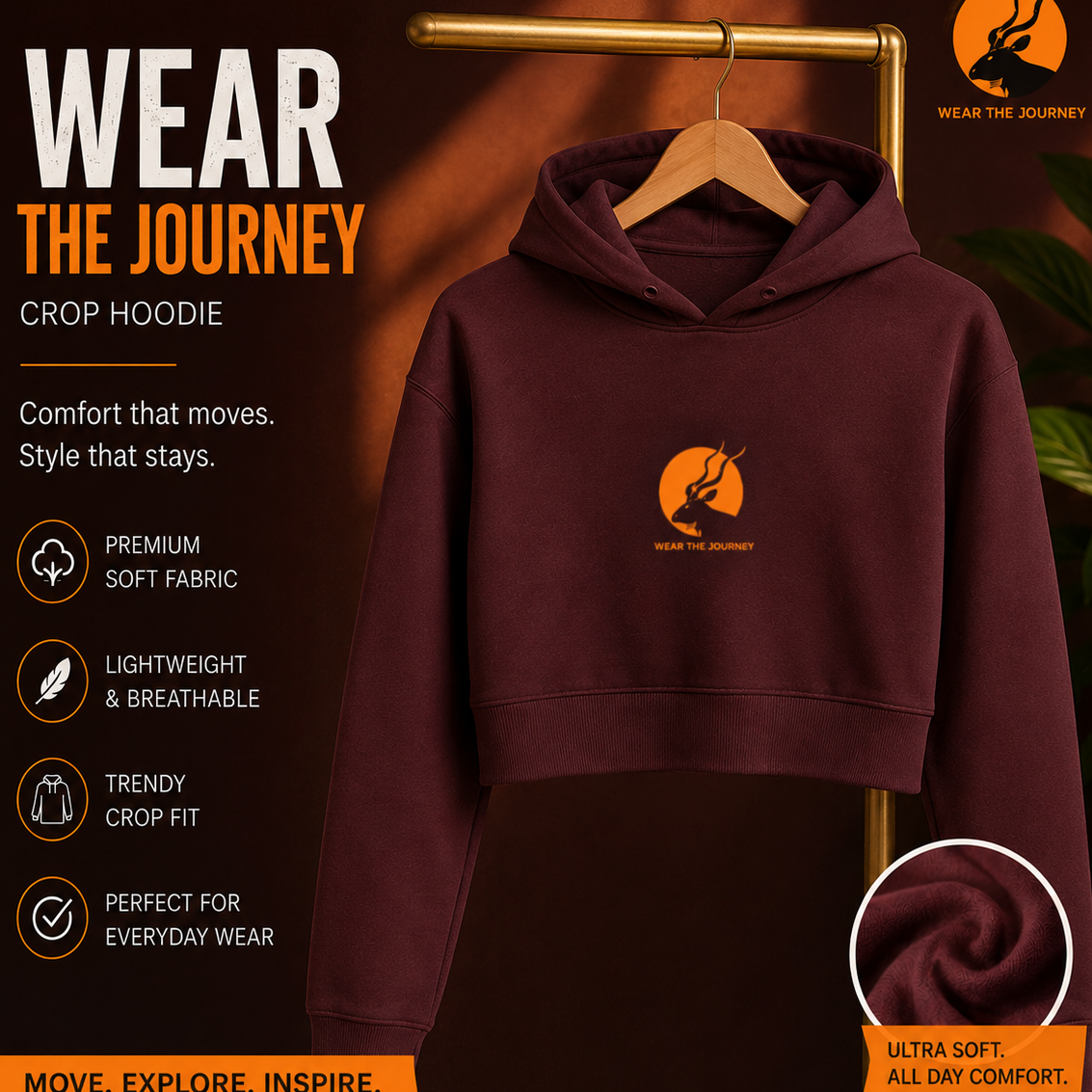 Female Cropped Hoodie